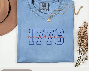 America 1776 Shirt, 250 Anniversary Fourth of July Shirt, Coquette 4th of July Tee, Semiquincentennial America Patriotic Shirt