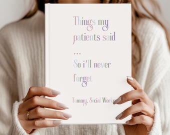 Personalized Social Worker Journal, Custom MSW Social Worker Notebook, Lcsw Gift, Gift for Social Worker, School Social Worker MSW Gift