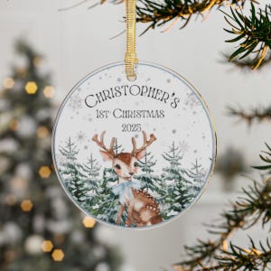 Adorno personalizado para la primera Navidad de tu bebé, adorno para mi primera Navidad, adorno para recién nacido, adorno con el nombre del bebé, regalo de Navidad para el primer bebé
