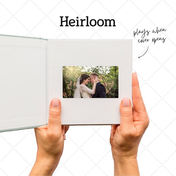 Personalized Video Album: Custom Cover Keepsake Gift (5" Screen)
