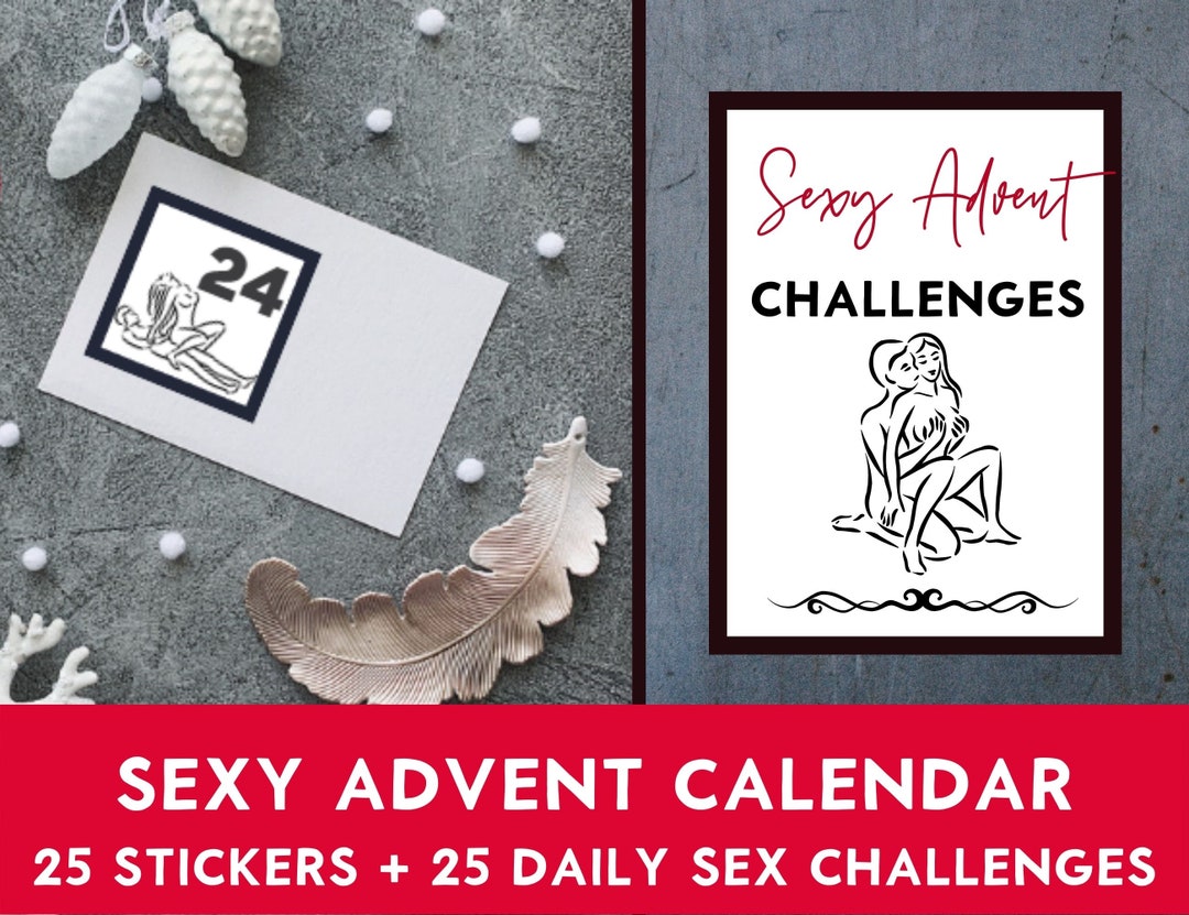 Sexy Advent Calendar Adult Advent Calendar Stickers Naughty Christmas Etsy