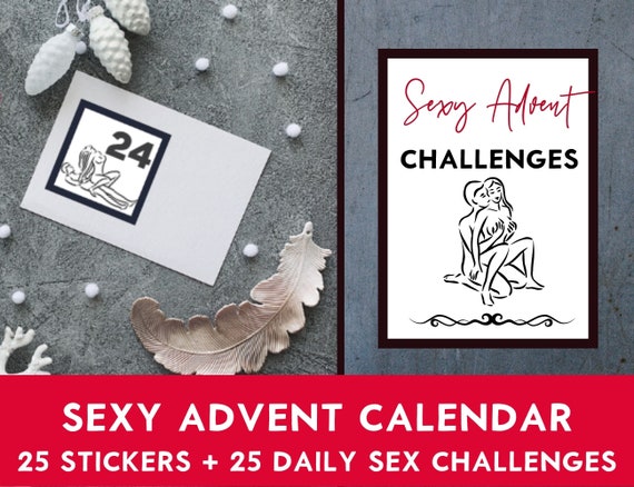 Sexy Advent Calendar Adult Advent Calendar Stickers Naughty Etsy