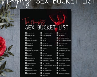 Sex Bucket List, Sex Challenge, Printable Sex Game