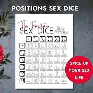 Sex Position Dice, Sex Dice, Dirty Dice, Kinky Dice, Sexy Dice