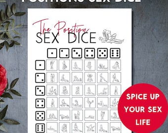 Sex Position Dice, Sex Dice, Dirty Dice, Kinky Dice, Sexy Dice