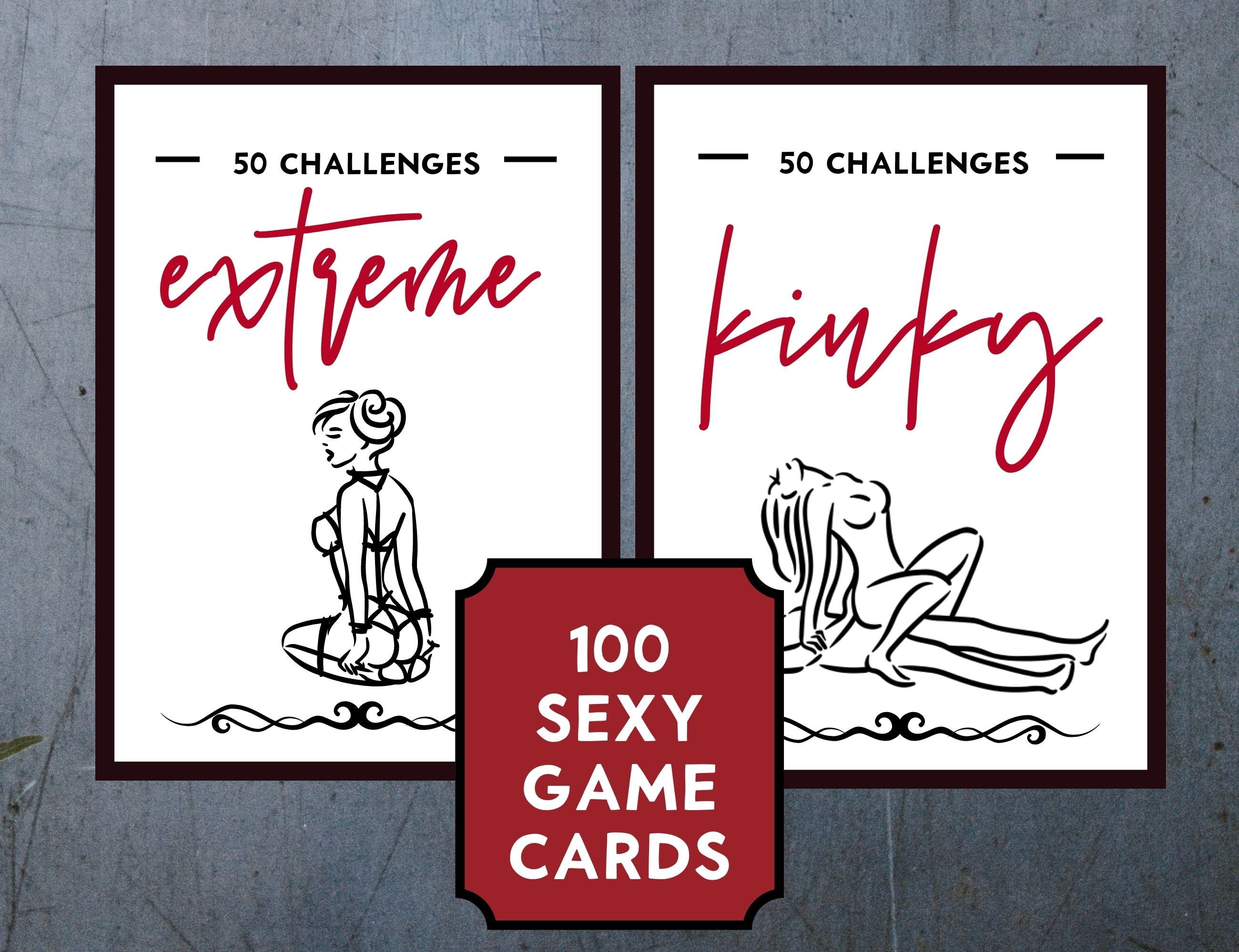 Two Sex Games Anniversary Gift 100 Kinky Sex Challenges image