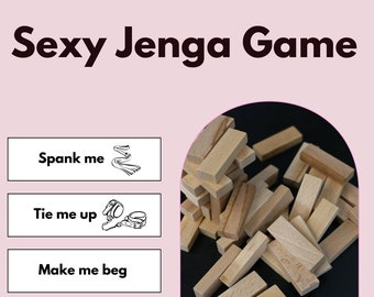 Sexy Valentine Gift: Sex Jenga Game, Printable Sex Games, Sexy Jenga Game, Swingers Game, Kinky Sex Game