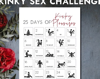 Kinky Adult Advent Calendar for Couples, Sex Challenge, Printable Sex Game