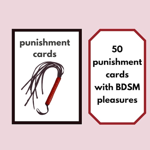 BDSM game, Punishment cards, Printable Sex Game, BDSM punishments, Kink List, Kinky Game, Femdom, Sexy Leashes for Punishments, BDSM games