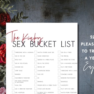 Naughty Valentine: Kinky Sex Bucket List, Sex Challenge, Printable Sex