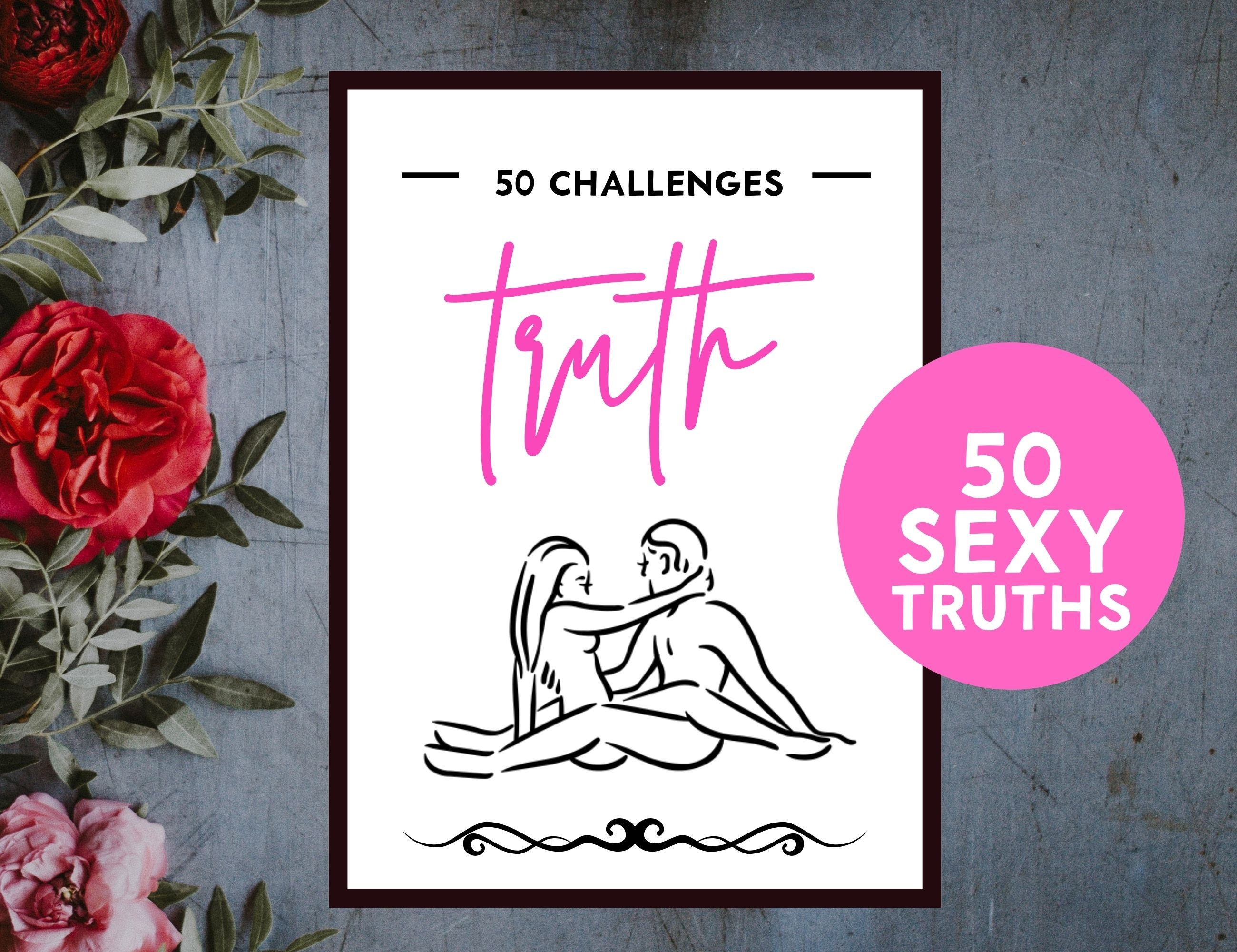 Sex Games 50 Sexy Truth Challenges Anniversary Gift Sexy picture