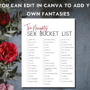 Sex Bucket List, Sex Challenge, Printable Sex Game - Etsy