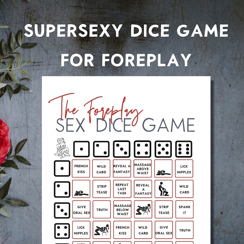 Foreplay Sexy Dice Game, Printable Sex Game - Etsy