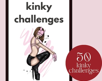 Sex Games, 50 Sex Kinky Challenges, Printable Kinky Sex Game for Couples