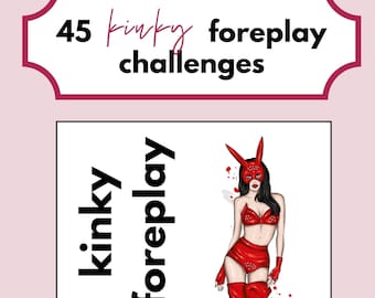 Naughty Christmas: Kinky Foreplay Game, 45 Kinky Challenges, Printable Kinky Sex Game for Couples, Anniversary Gift