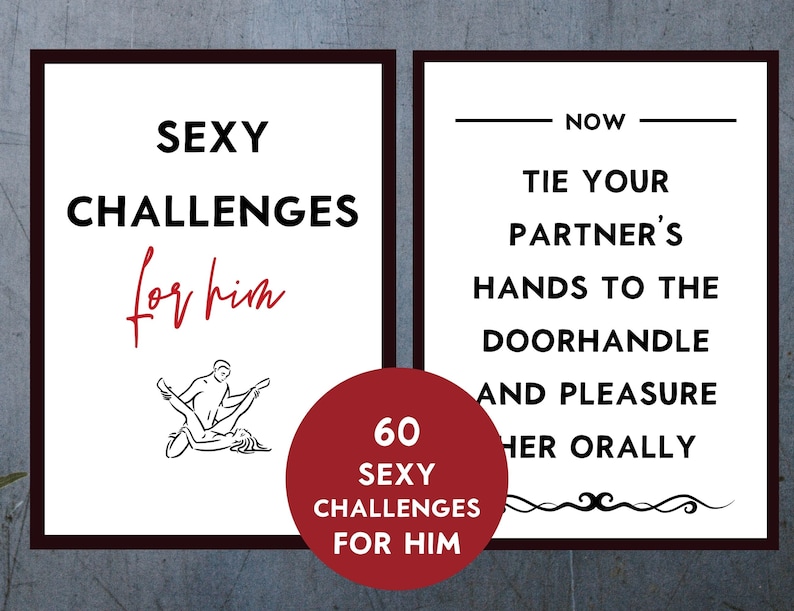 Sex Game 120 Sex Challenges Printable Kinky Game For Couples Etsy Uk