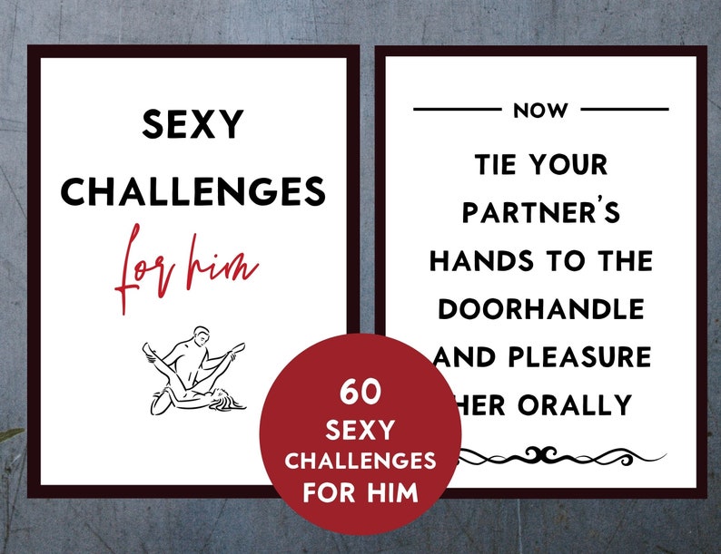 Sex Game 120 Sex Challenges Printable Kinky Game For Couples Etsy Uk