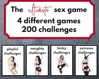 Naughty Valentine: 4 Sex Games, Anniversary Gift, 200 Sex Challenges, Couples Game in 4 levels from Playful to Extreme
