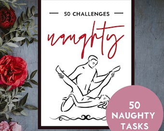 Valentine Sex Games, 50 Sex Naughty Challenges, Printable Sex Game for Couples