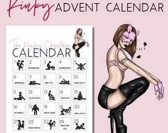 Kinky Adult Advent Calendar, Sexy Christmas Calendar, Naughty Calendar, Advent Calendar for Couples, Sex Challenge, Kinky Calendar