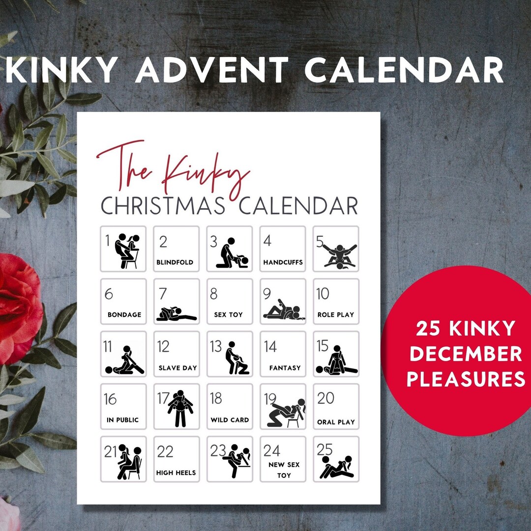 Kinky Advent Calendar for Couples, Sex Challenge, Printable Sex Game Etsy