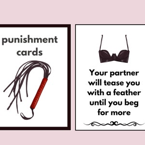 BDSM game, Punishment cards, Printable Sex Game, BDSM punishments, Kink List, Kinky Game, Femdom, Sexy Leashes for Punishments, BDSM games image 3