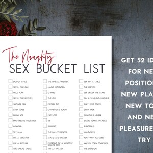 Sex Bucket List, Sex Challenge, Printable Sex Game - Etsy