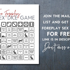 Positions Sexy Dice Game, Printable Sex Dice - Etsy