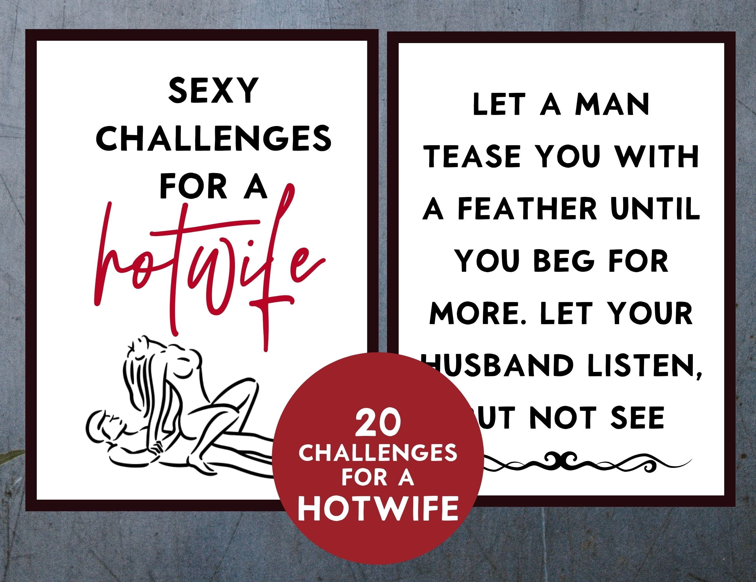 Challenges for Hotwife, Cuckold Cards, Sex Game for Hotwives - Etsy