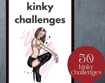 Sex Games, 50 Sex Kinky Challenges, Printable Kinky Sex Game for Couples