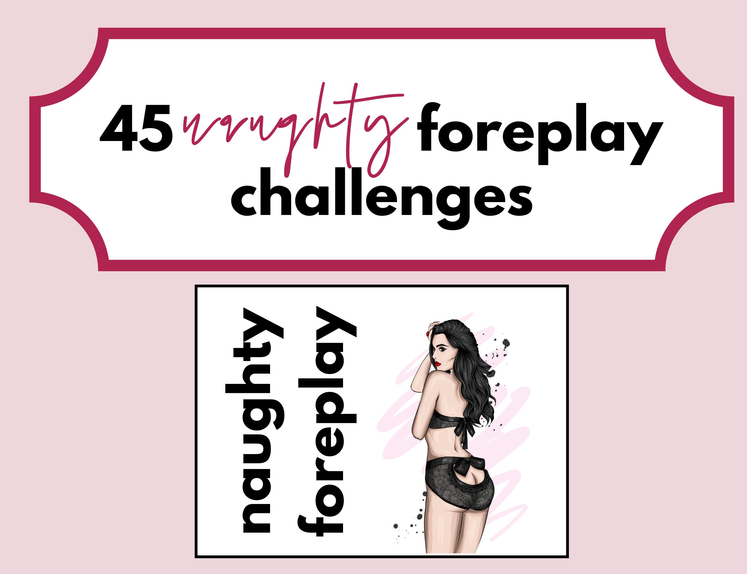 Sex Games 45 Naughty Foreplay Sex Challenges Printable Kinky