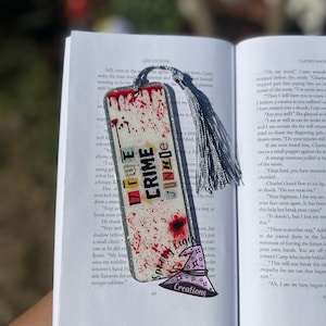 Bookmark, Blood spatter, crime scene, crime novel, true crime, True Crime Bookmark,Blood Stains are Red,True Crime Lover, Crime Book mark