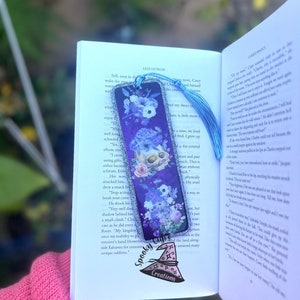 Gothic Bookmarks, Halloween Bookmarks, Purple Skull Bookmark, Floral Bookmark, Spooky Skull Bookmark, Witchy Bookmark, Pattern Bookmarks,