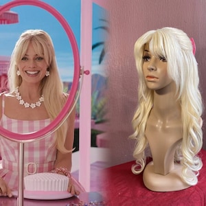 Barbie 2023 blonde lace-front styled cosplay wig made to order!