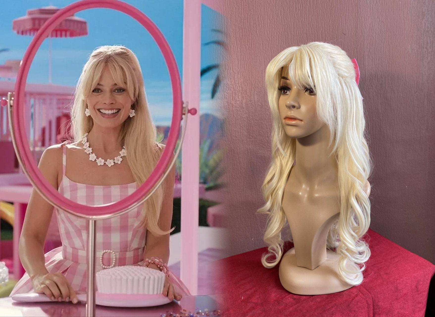 Barbie Blonde Wig Etsy