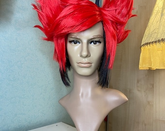 Cosplay wig Alastor Hazbin hotel inspired, made to order