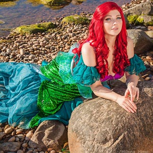 Ariel original dress mermaid inspired ready to ship!