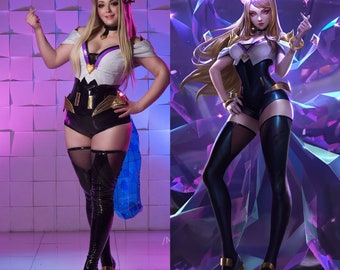 Costume cosplay di KDA Ahri League of Legends pronto per la spedizione