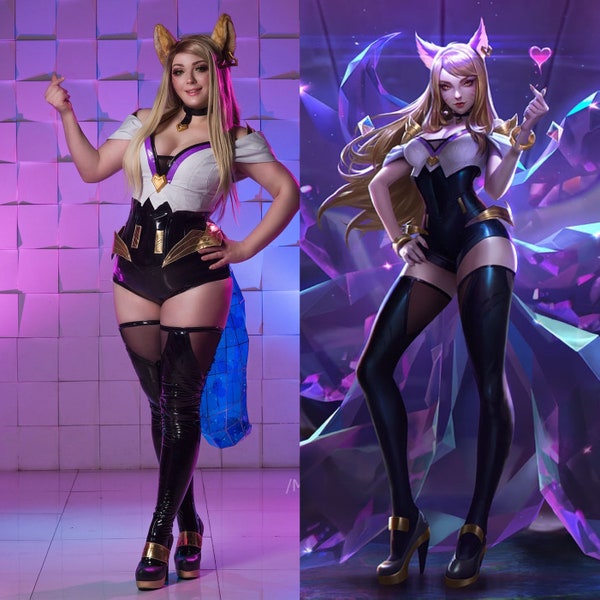 KDA Ahri League of Legends cosplay kostuum klaar om te verzenden