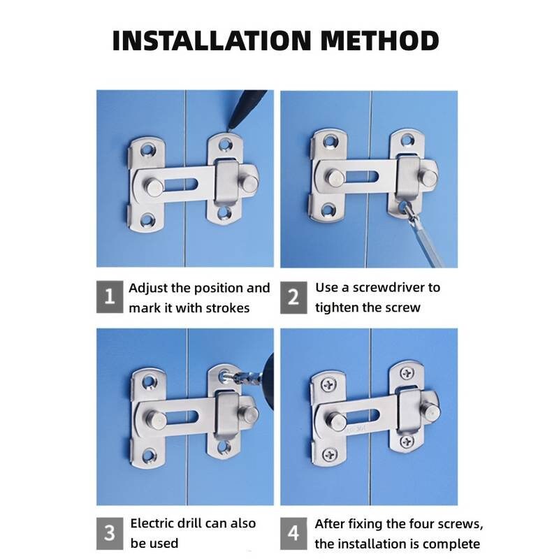 Barn Door Lock Stainless Steel Flip Door Lock for Bifold Etsy UK