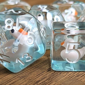 Rubber Duck Dice Set D&D Ducky D20