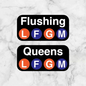 NY Mets LFGM Sticker: Flushing/Queens Vinyl Decal