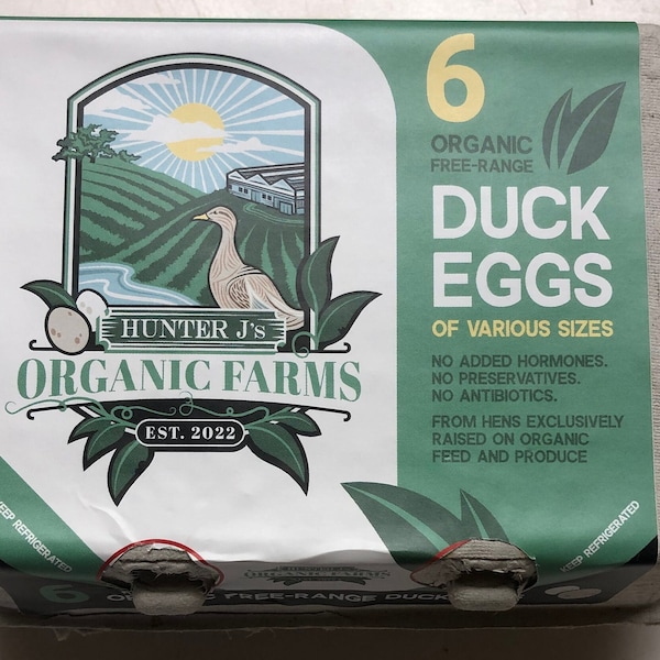 Free Range LARGE Duck Eggs. Naturally Farm Fresh and Antibiotic Free. Always