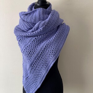 Custom Crochet Triangle Shawl | Handmade Boho Wrap in Your Choice of Color | Cozy Scarf & Lightweight Shawl