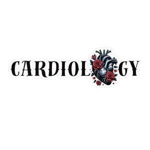 Kardiologie Anatomisches Herz Vinyl Aufkleber, Herz Krankenschwester, Krankenschwester Aufkleber, Pflegeaufkleber, Herz Krankenschwester Geschenk, Kardiologen Geschenke