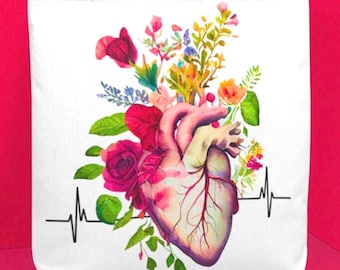 Sac fourre-tout anatomique en forme de coeur : cadeau pour infirmière médecin