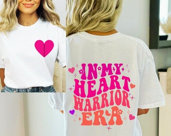 In My Heart Warrior Era Comfort Colors Shirt, CHD Awareness Shirt, Post Surgery Gift, Open Heart Surgery, Heart Disease Tee, Recovery Shirt