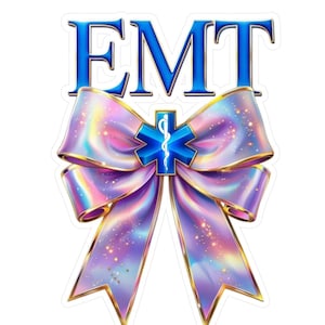 EMT Vinyl Decal: First Responder EMS Car Laptop Sticker