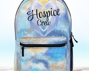 Hospice Nurse Backpack, Palliative Care Nurse Gift, Personalized Nursing Bag, Travel RN Backpack