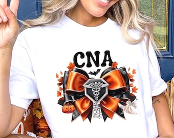 CNA Halloween Shirt, Nurse Halloween Tee, Certified Nursing Assistant Gift, Spooky Nurse Shirt, Fall Nurse Tee, CNA Gift